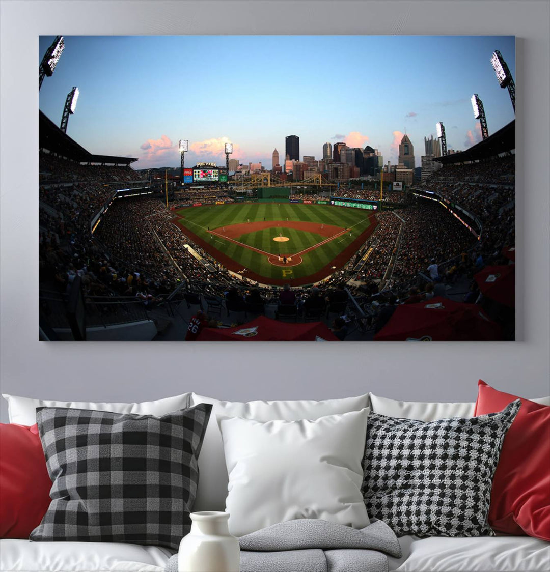 PNC Park Pittsburgh Pirates Stadium Wall Art Canvas Print