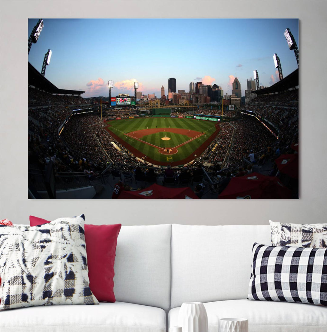 PNC Park Pittsburgh Pirates Stadium Wall Art Canvas Print