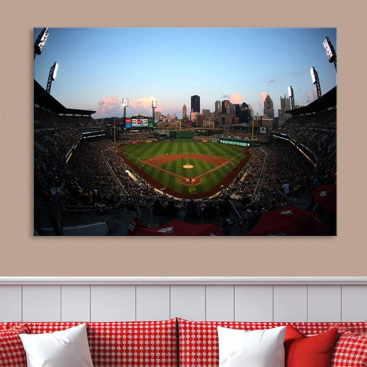 PNC Park Pittsburgh Pirates Stadium Wall Art Canvas Print