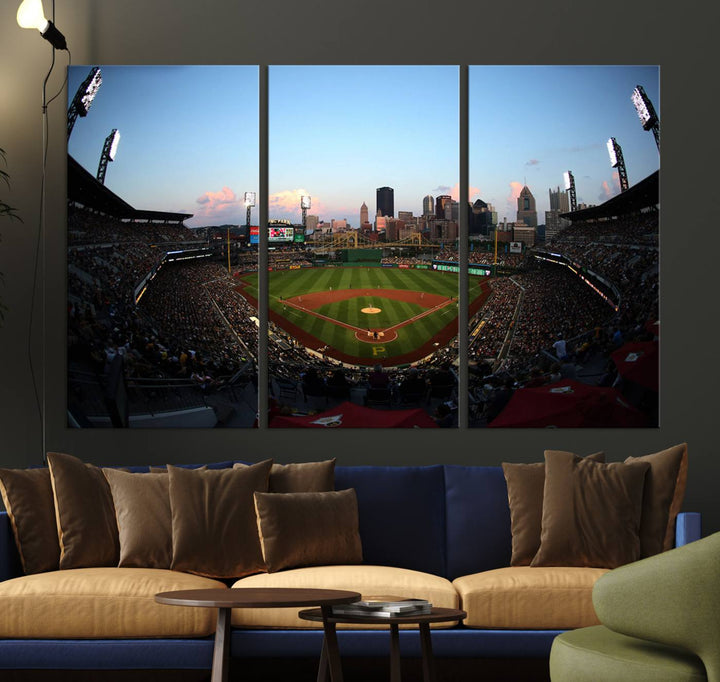 PNC Park Pittsburgh Pirates Stadium Wall Art Canvas Print