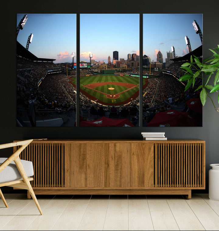 PNC Park Pittsburgh Pirates Stadium Wall Art Canvas Print