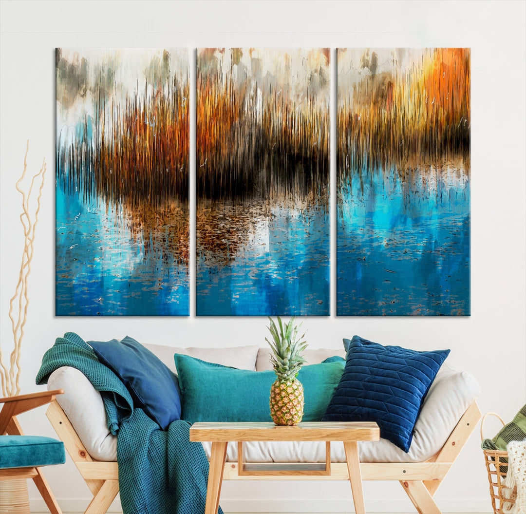 Restful Landscape Painting on Canvas Wall Art Giclee Print Nursery Decor