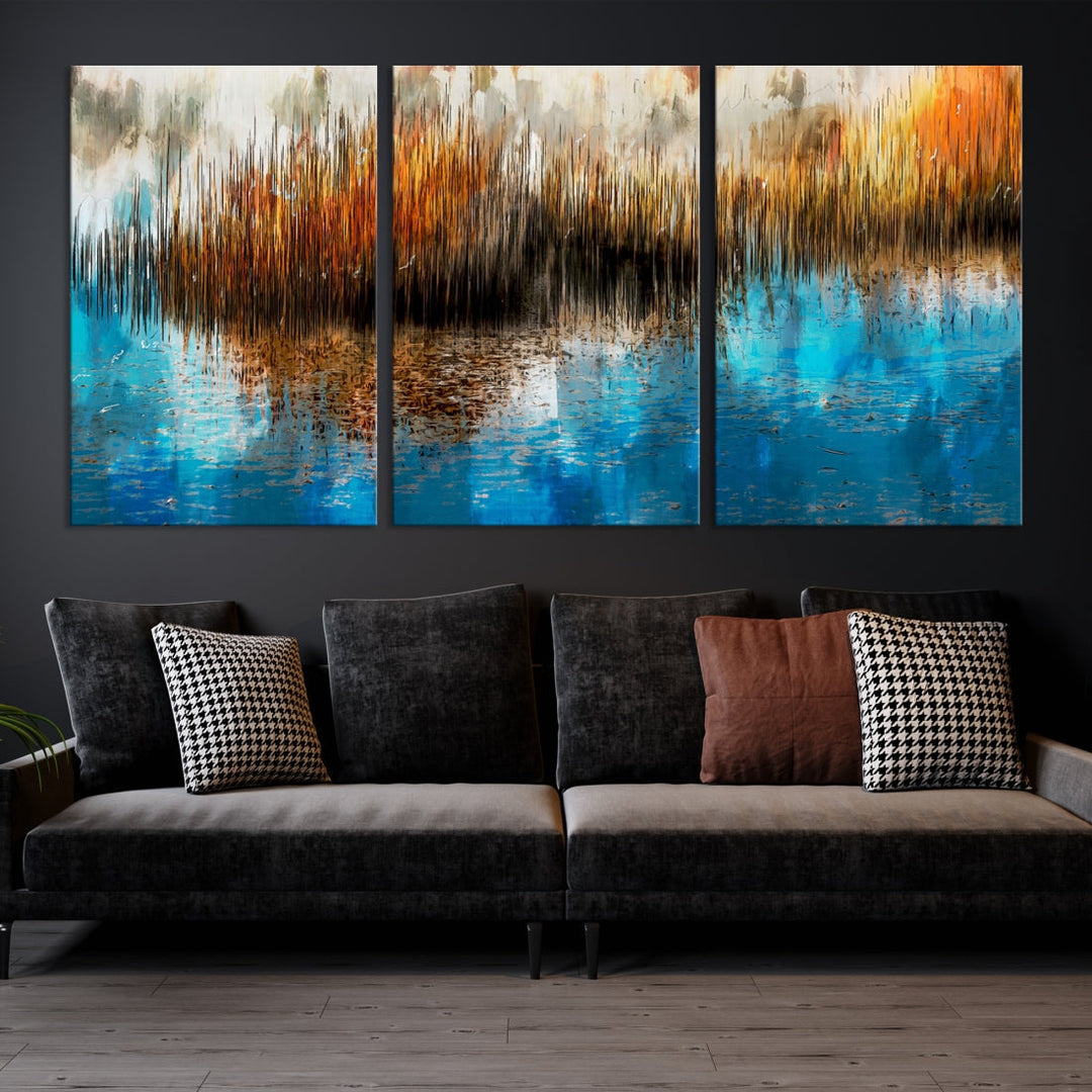 Restful Landscape Painting on Canvas Wall Art Giclee Print Nursery Decor