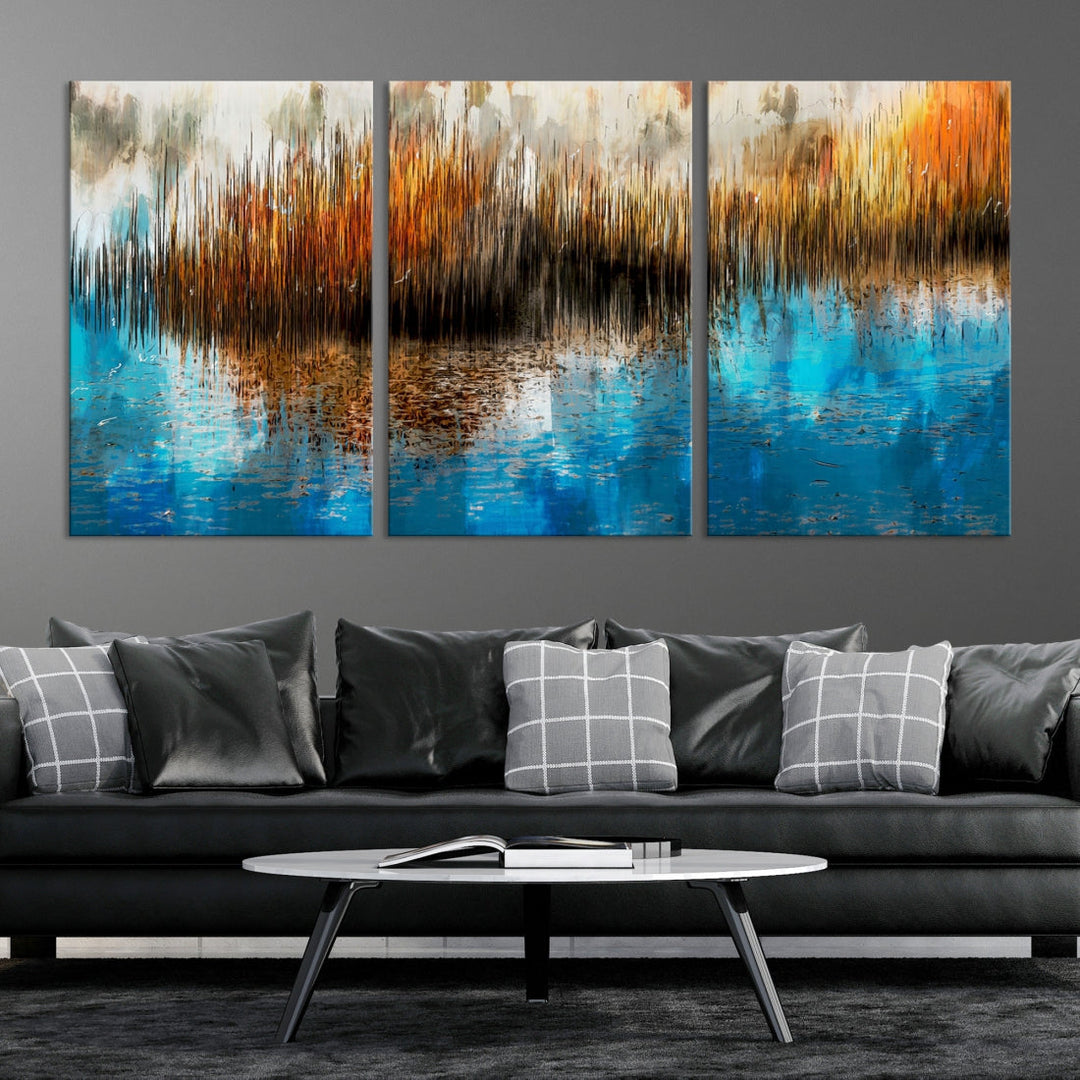 Restful Landscape Painting on Canvas Wall Art Giclee Print Nursery Decor