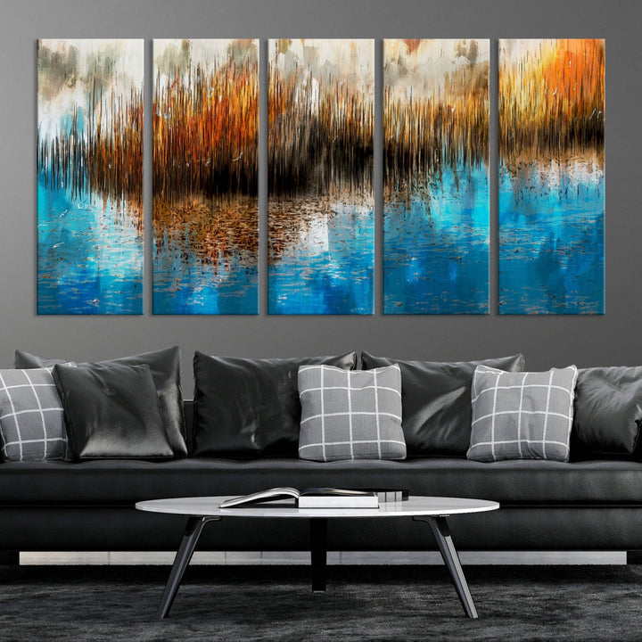 Restful Landscape Painting on Canvas Wall Art Giclee Print Nursery Decor