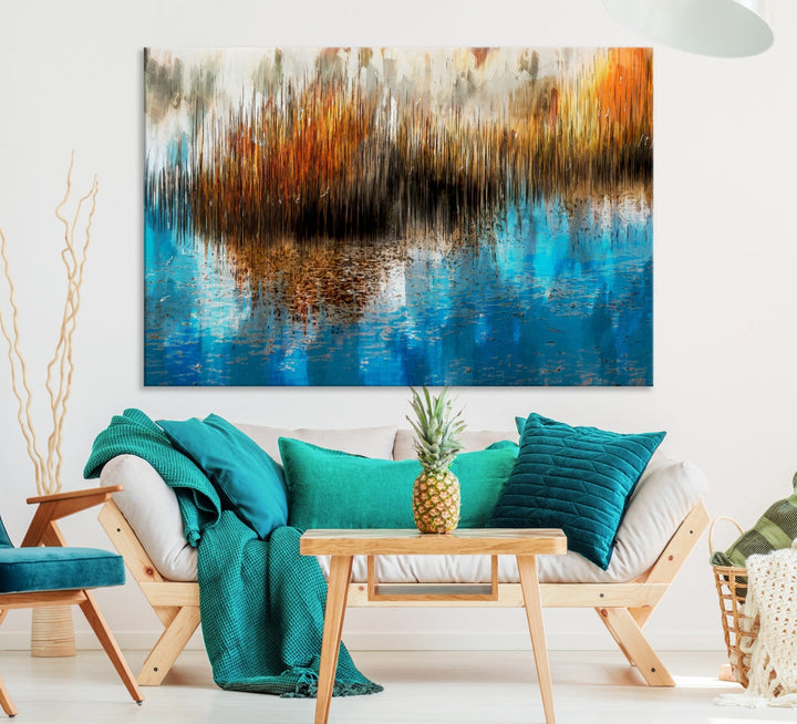 Restful Landscape Painting on Canvas Wall Art Giclee Print Nursery Decor