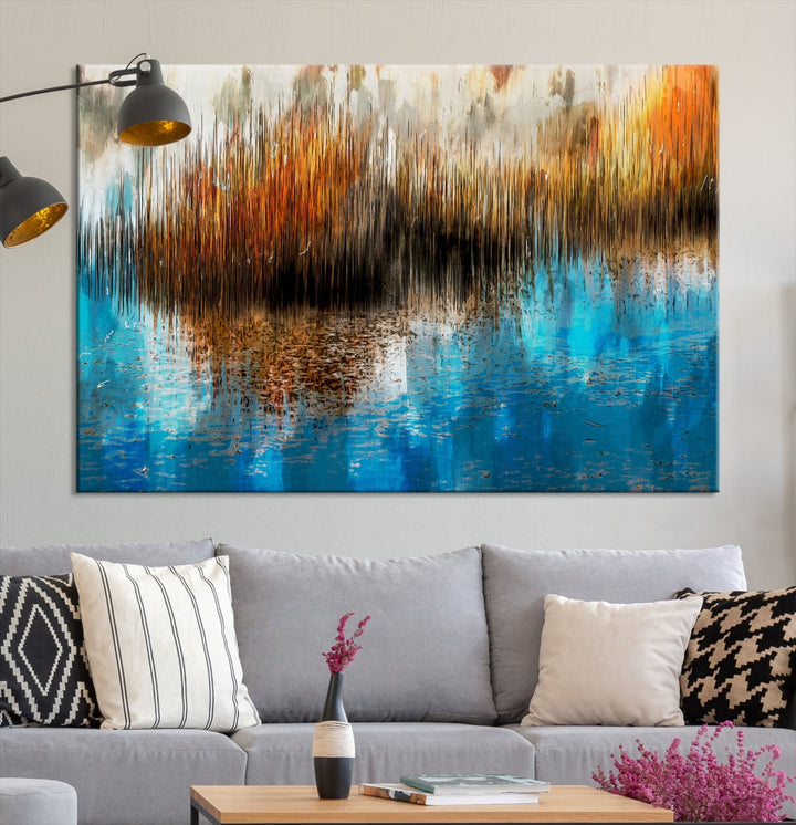 Restful Landscape Painting on Canvas Wall Art Giclee Print Nursery Decor