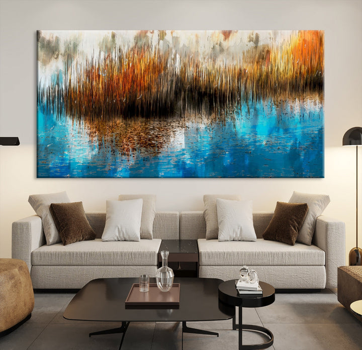 Restful Landscape Painting on Canvas Wall Art Giclee Print Nursery Decor