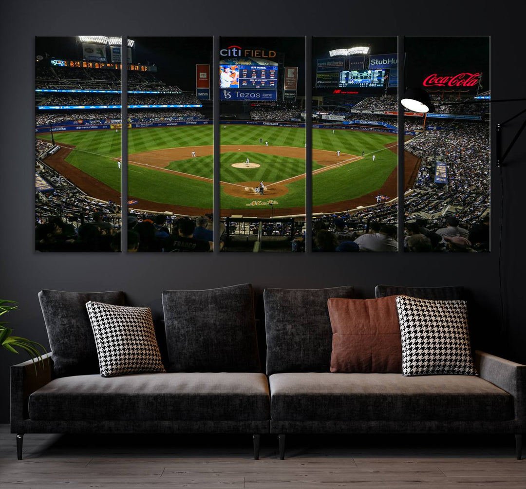 RingCentral Coliseum Oakland A's Wall Art Canvas Print