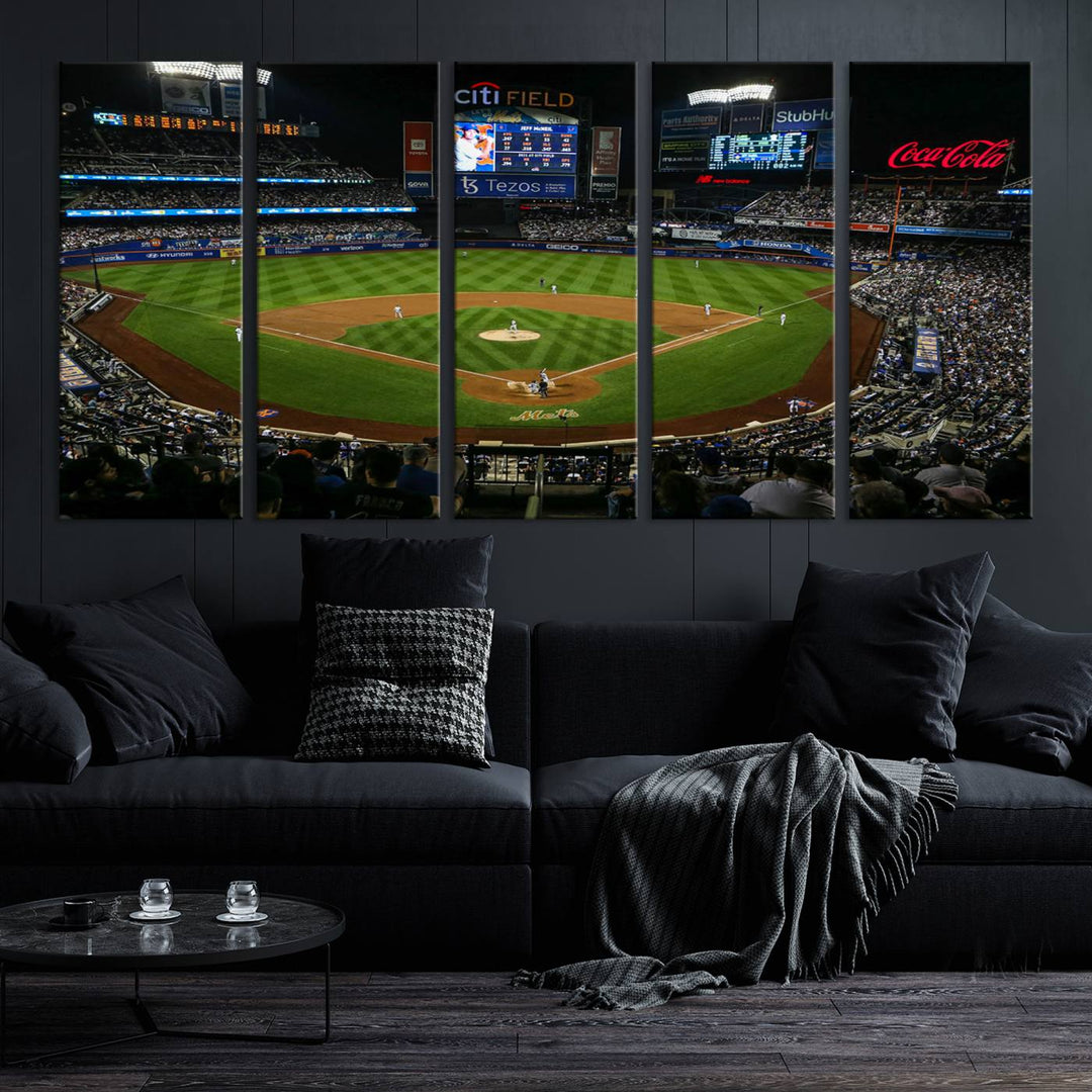 RingCentral Coliseum Oakland A's Wall Art Canvas Print