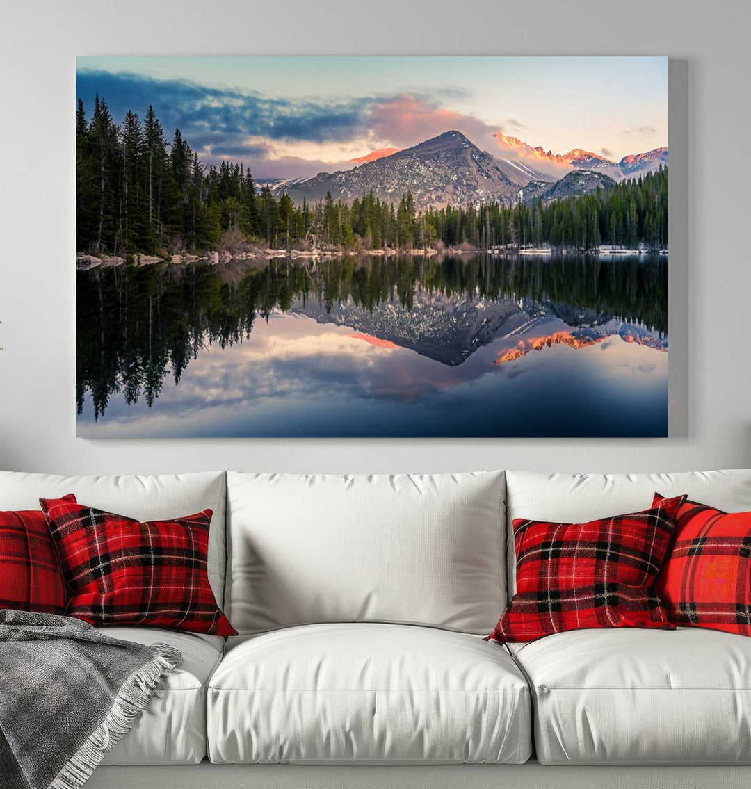 Rocky Mountain National Park canvas print Bear Lake Colorado Nature wall art Landscape Multi panel Wall Art Canvas Print