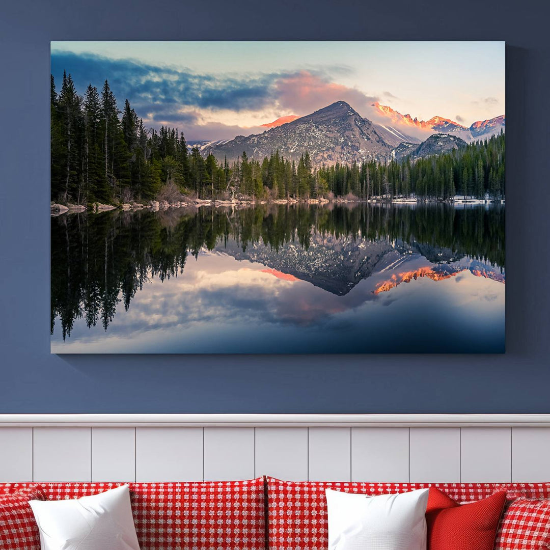 Rocky Mountain National Park canvas print Bear Lake Colorado Nature wall art Landscape Multi panel Wall Art Canvas Print