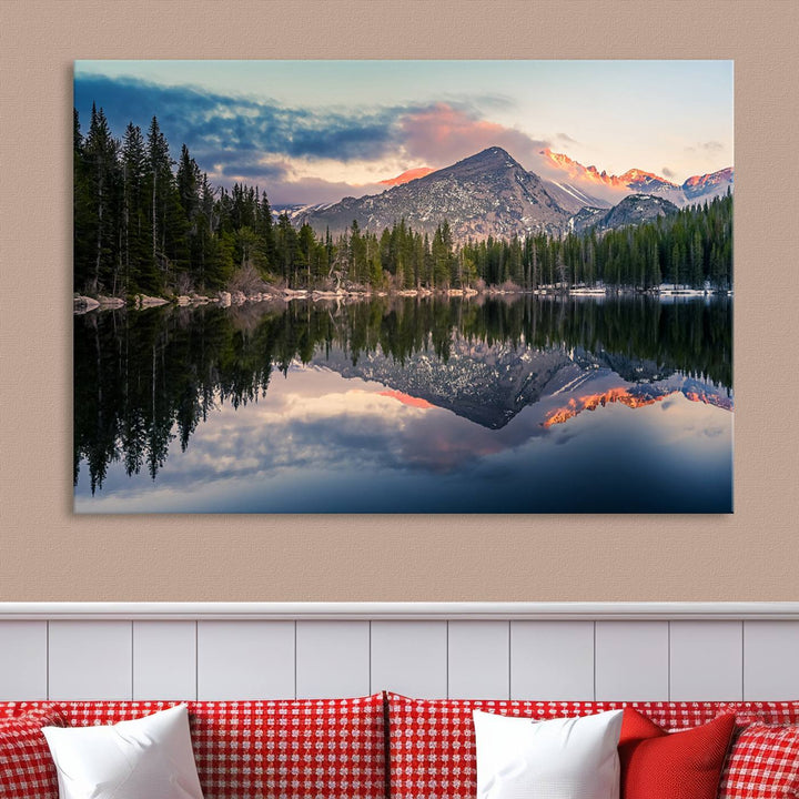 Rocky Mountain National Park canvas print Bear Lake Colorado Nature wall art Landscape Multi panel Wall Art Canvas Print