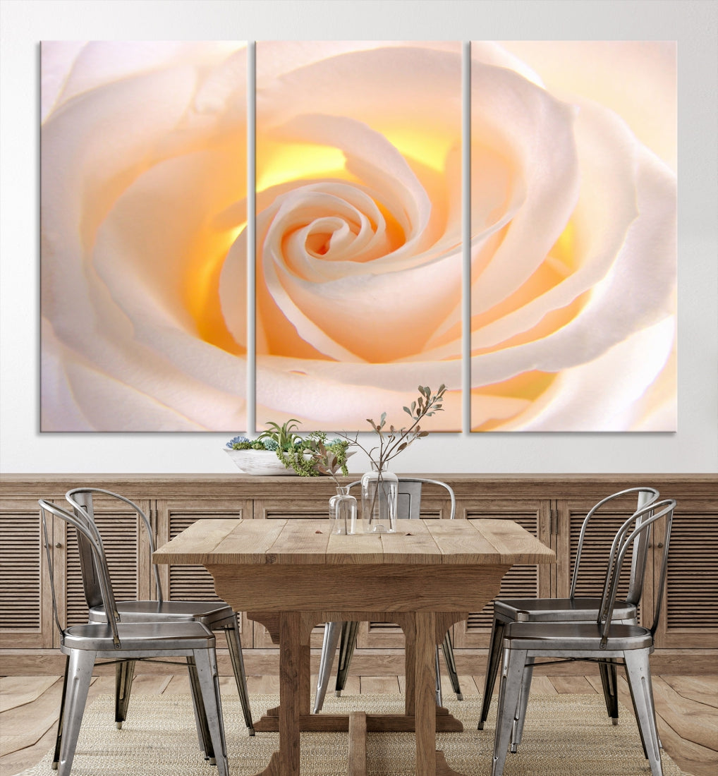 Rose Large Wall Art Canvas Print