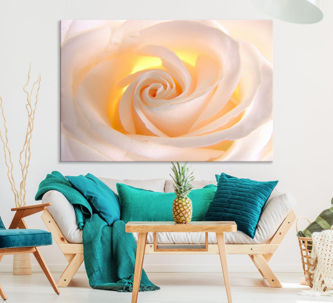 Rose Large Wall Art Canvas Print