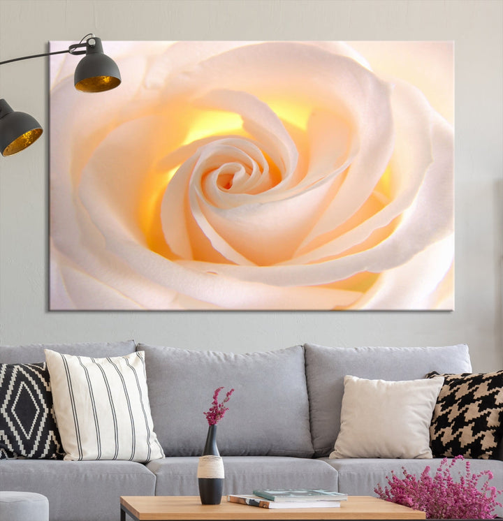 Rose Large Wall Art Canvas Print