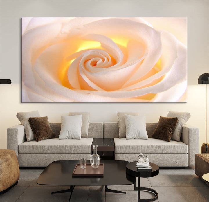 Rose Large Wall Art Canvas Print