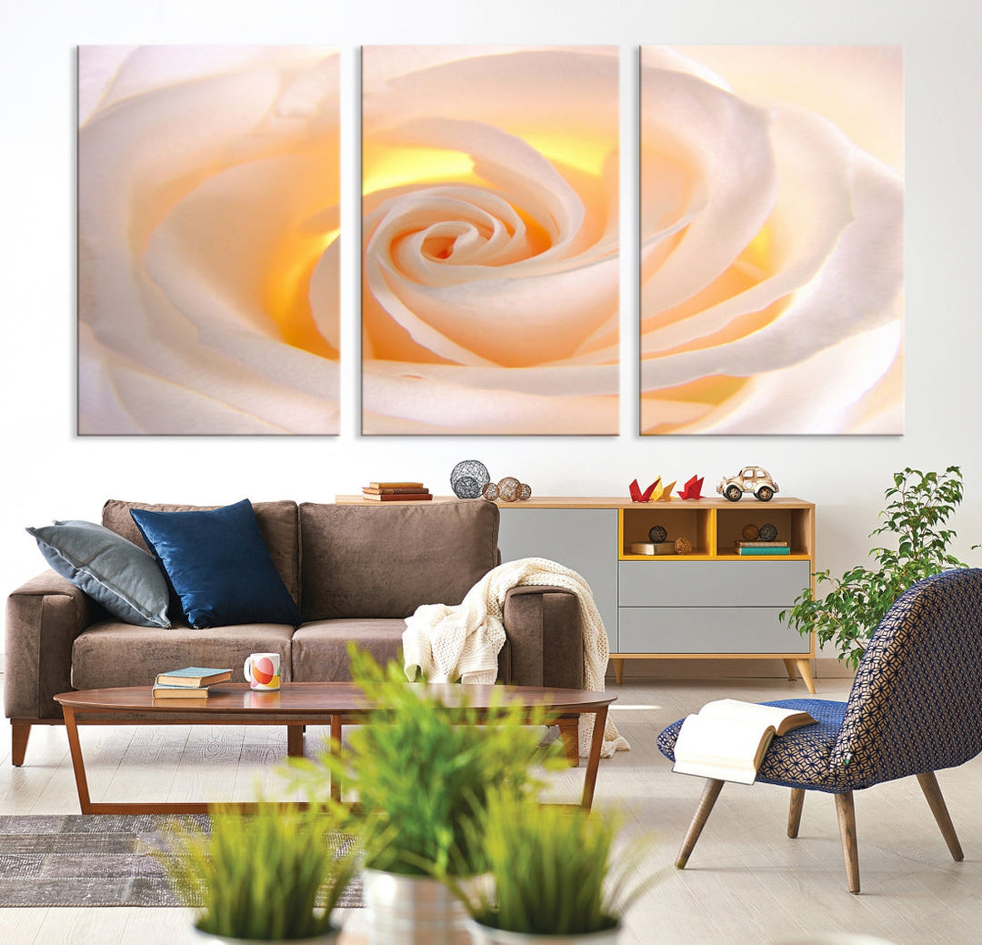 Rose Large Wall Art Canvas Print