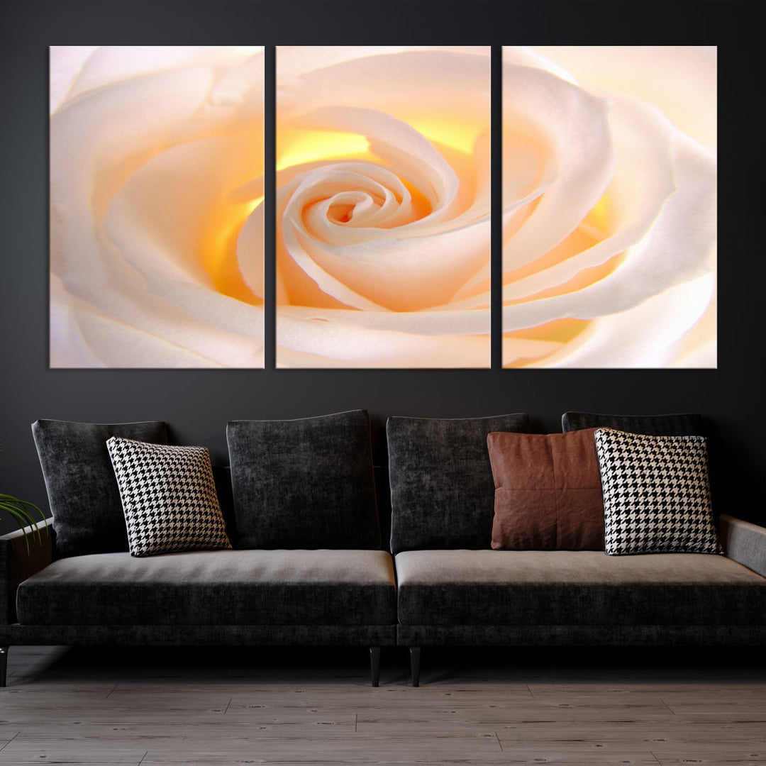 Rose Large Wall Art Canvas Print