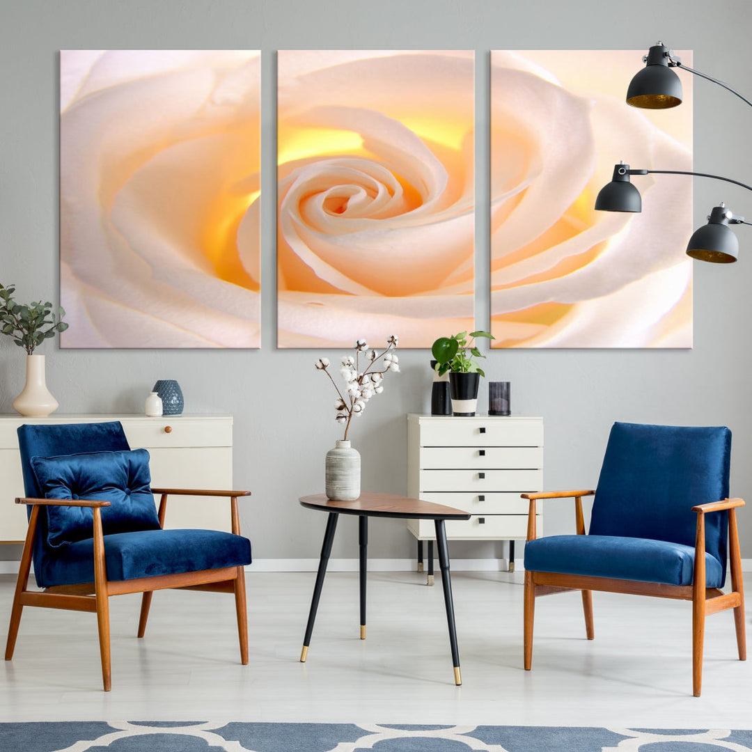 Rose Large Wall Art Canvas Print