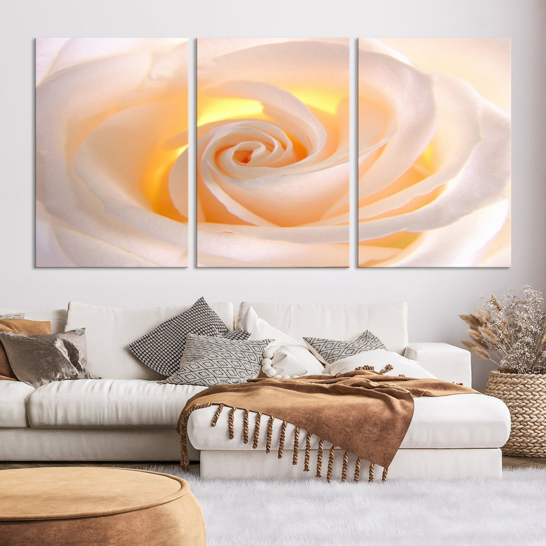 Rose Large Wall Art Canvas Print