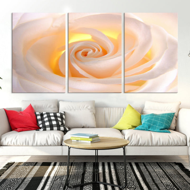 Rose Large Wall Art Canvas Print