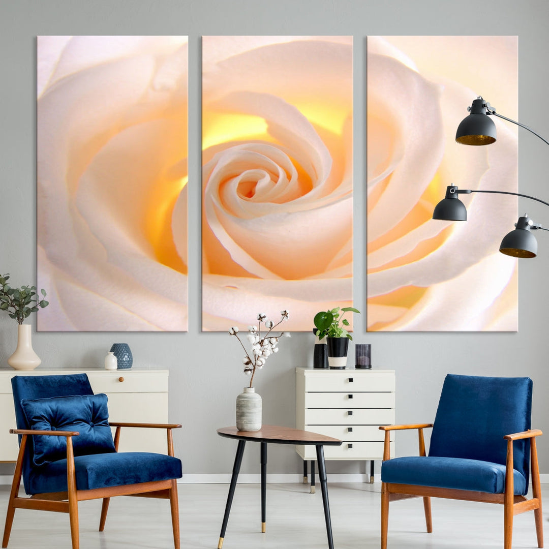 Rose Large Wall Art Canvas Print