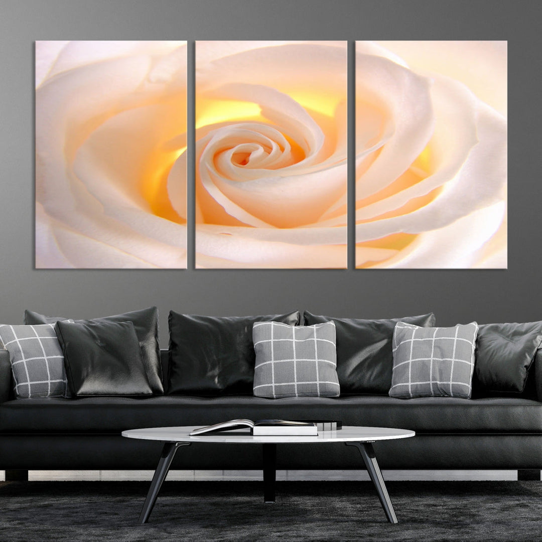 Rose Large Wall Art Canvas Print