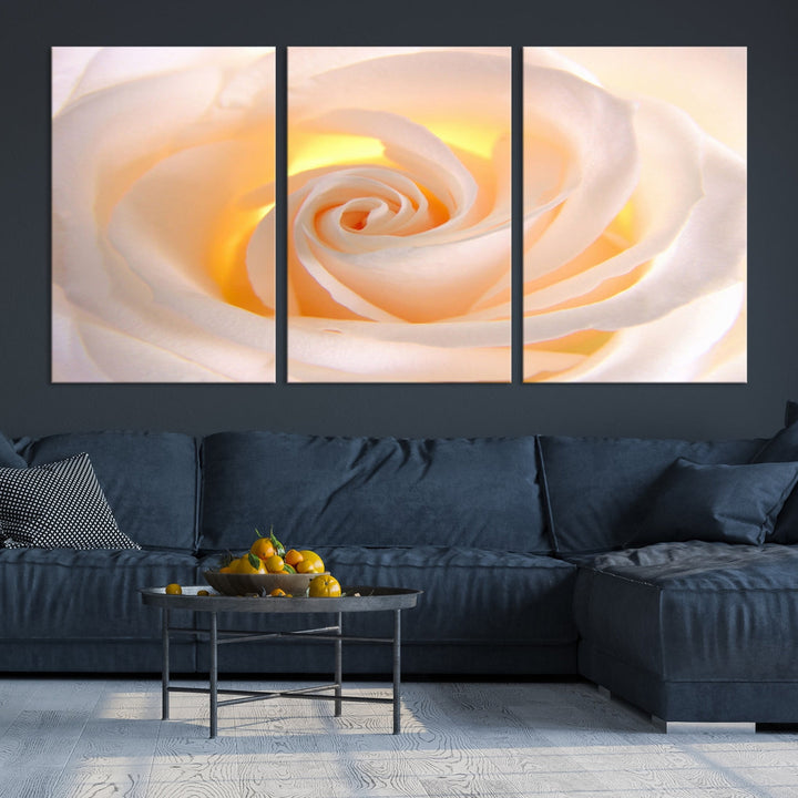 Rose Large Wall Art Canvas Print