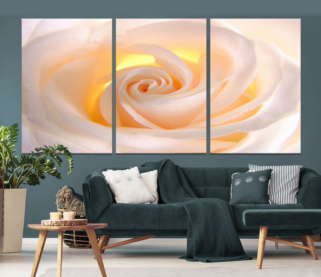 Rose Large Wall Art Canvas Print