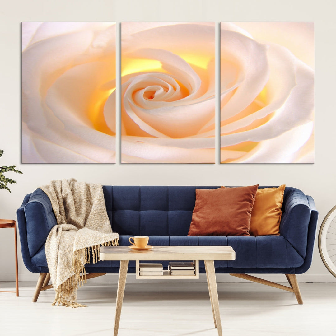 Rose Large Wall Art Canvas Print