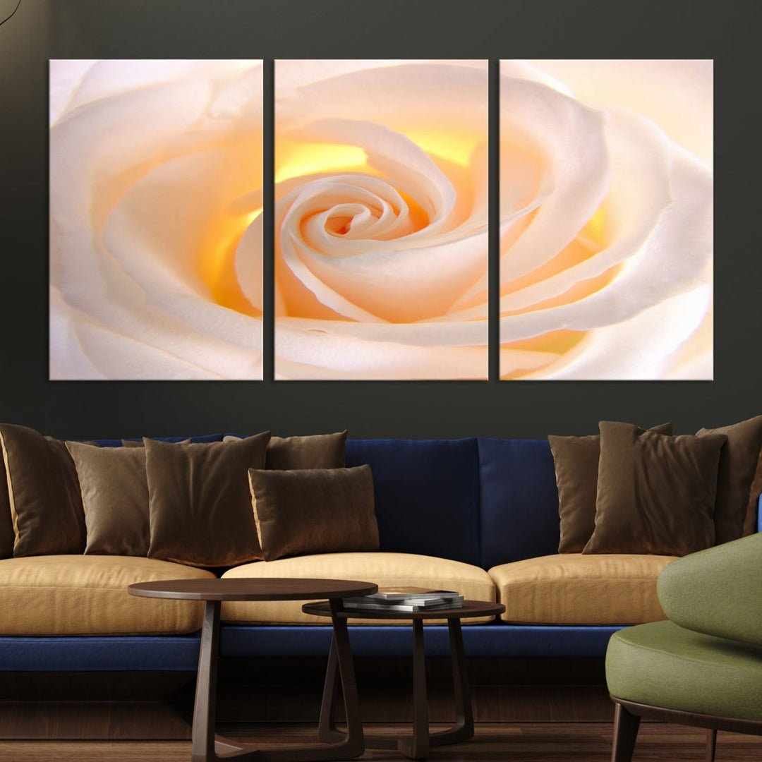 Rose Large Wall Art Canvas Print