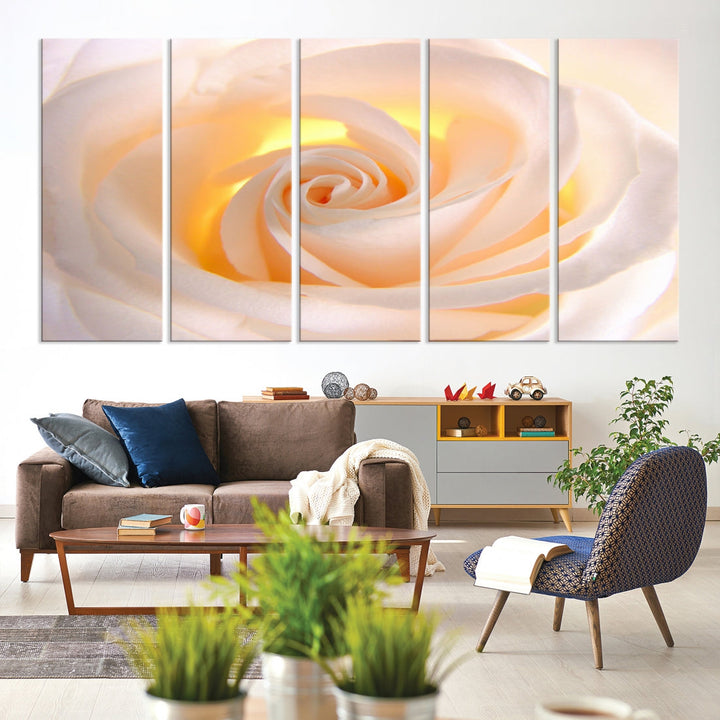 Rose Large Wall Art Canvas Print