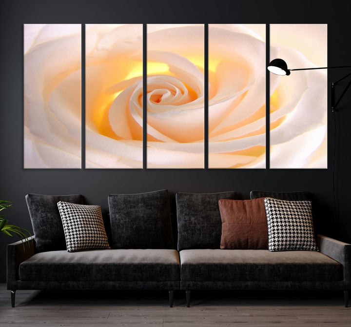 Rose Large Wall Art Canvas Print