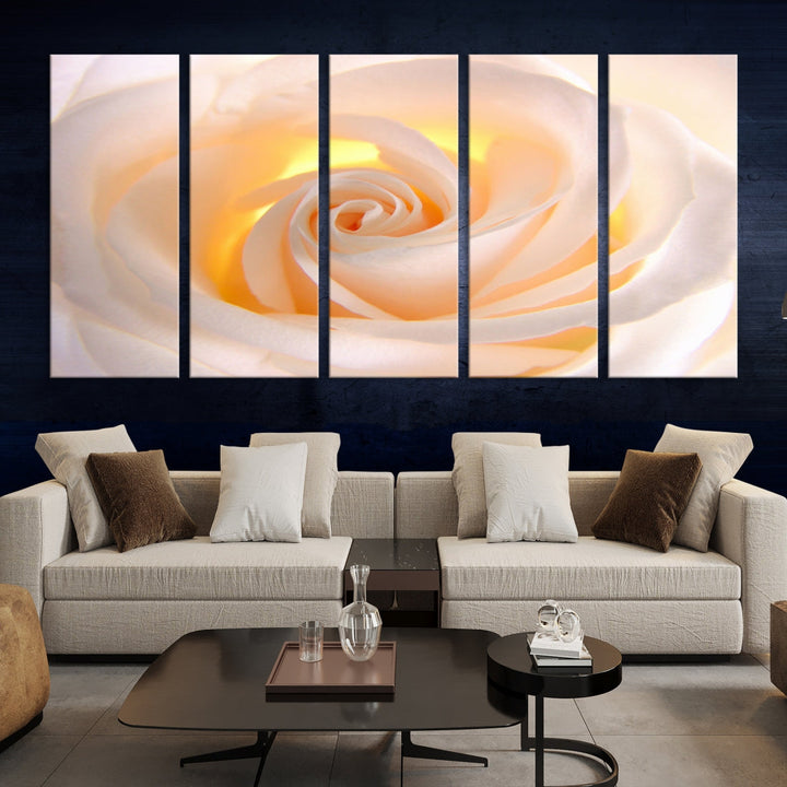 Rose Large Wall Art Canvas Print