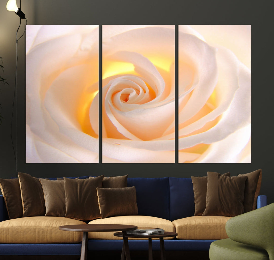 Rose Large Wall Art Canvas Print