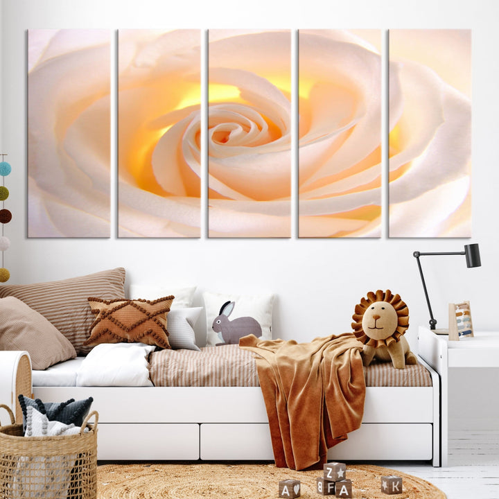 Rose Large Wall Art Canvas Print