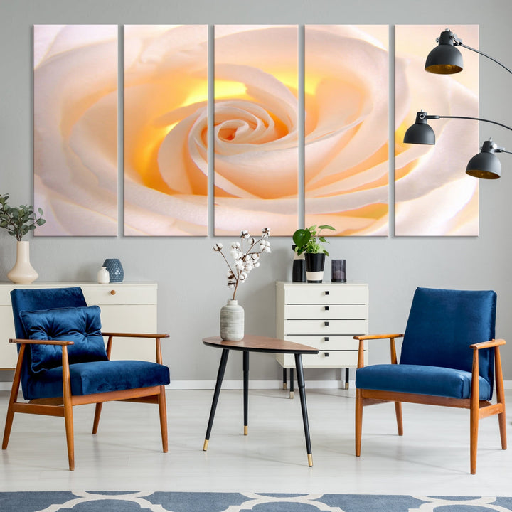 Rose Large Wall Art Canvas Print