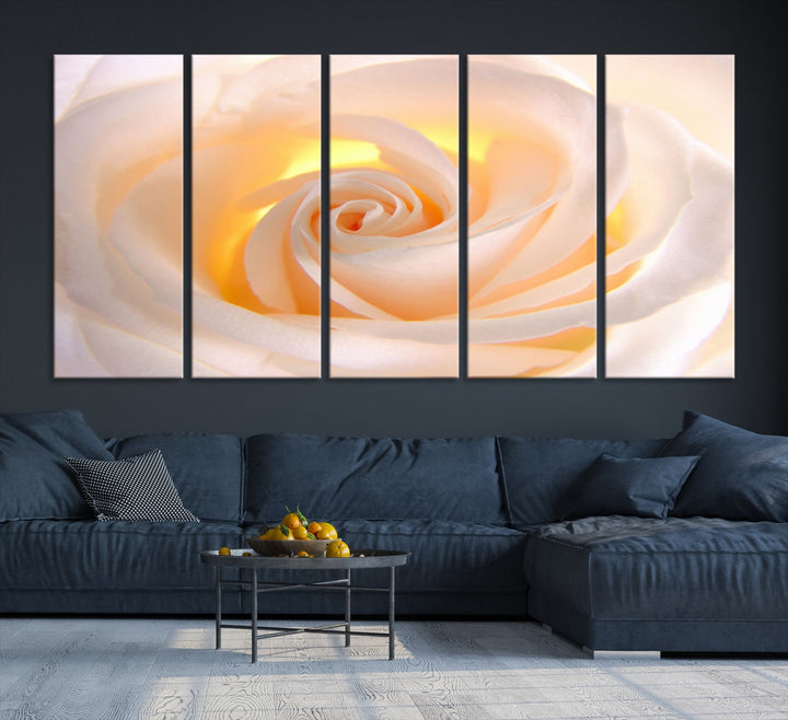 Rose Large Wall Art Canvas Print