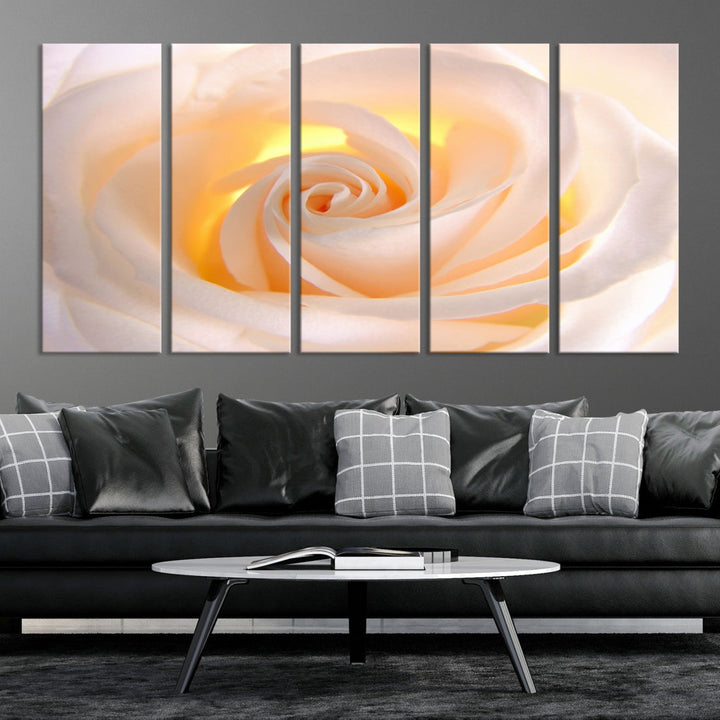 Rose Large Wall Art Canvas Print