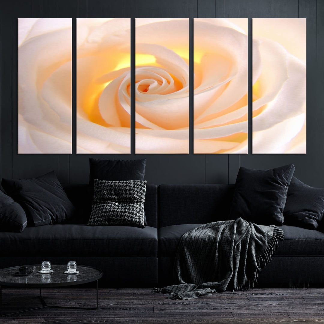 Rose Large Wall Art Canvas Print