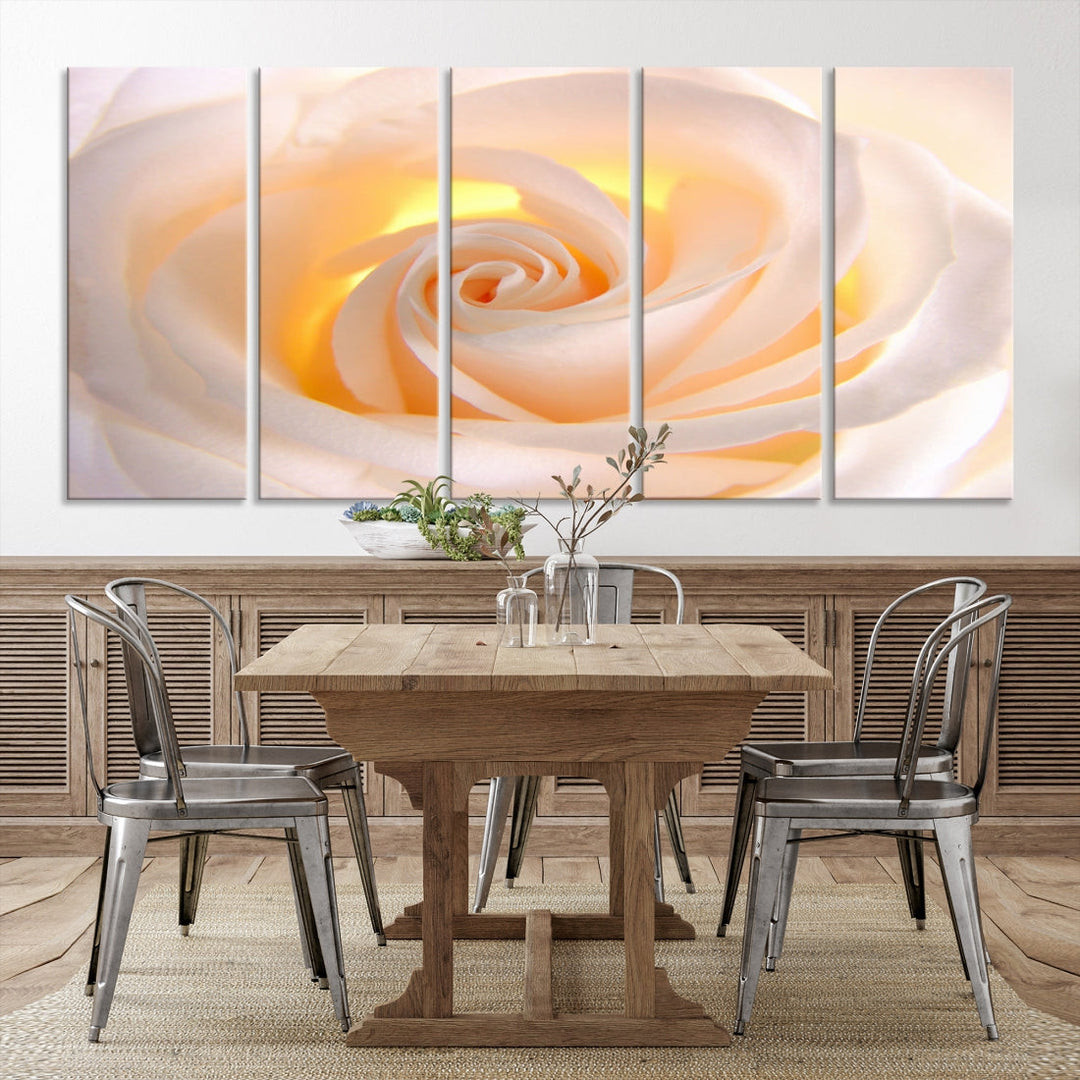 Rose Large Wall Art Canvas Print