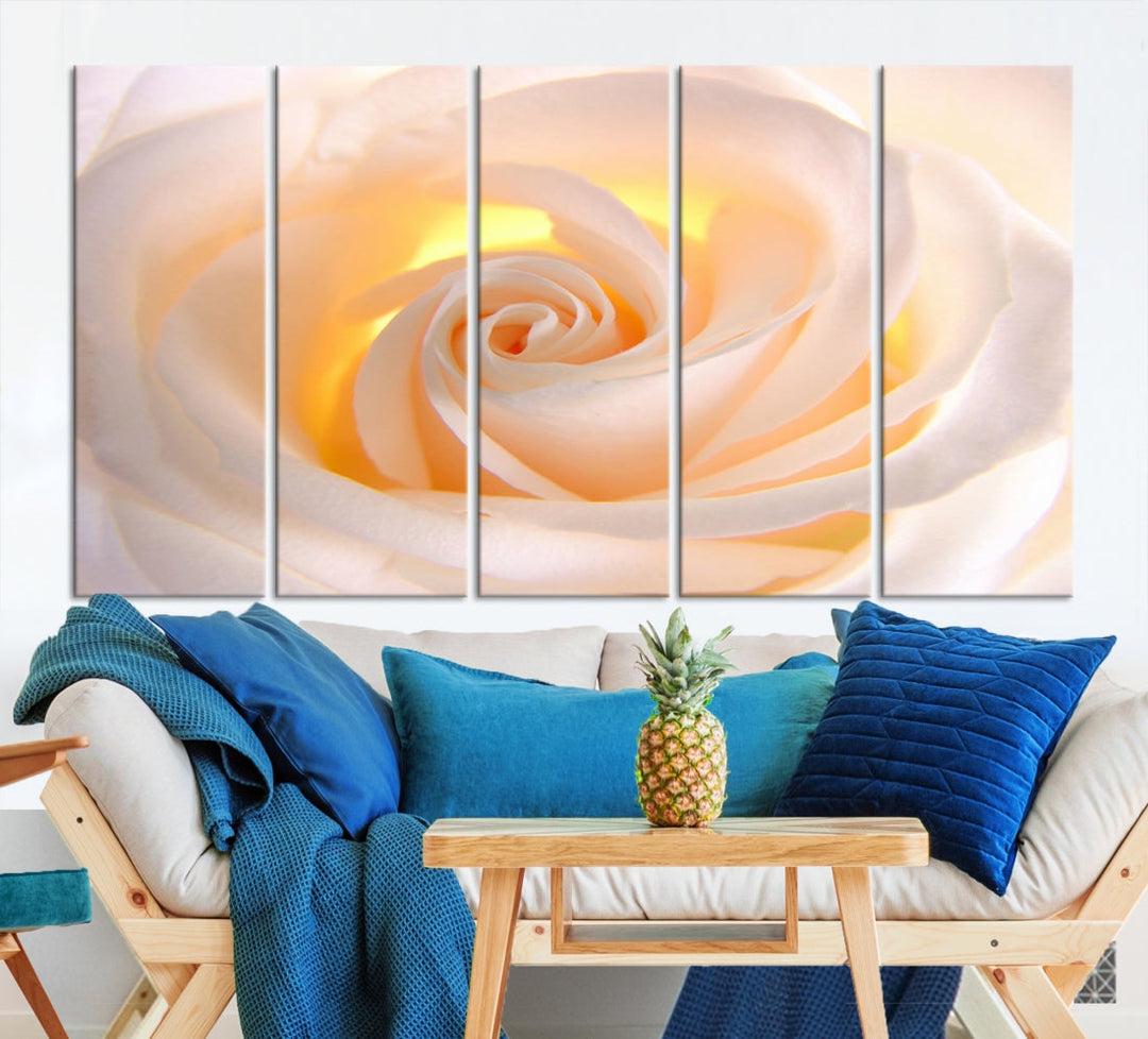 Rose Large Wall Art Canvas Print