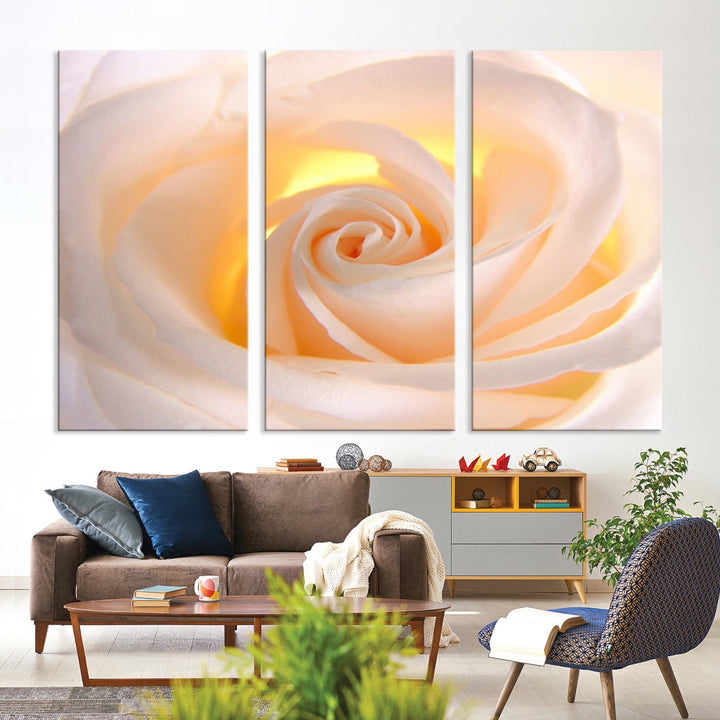 Rose Large Wall Art Canvas Print