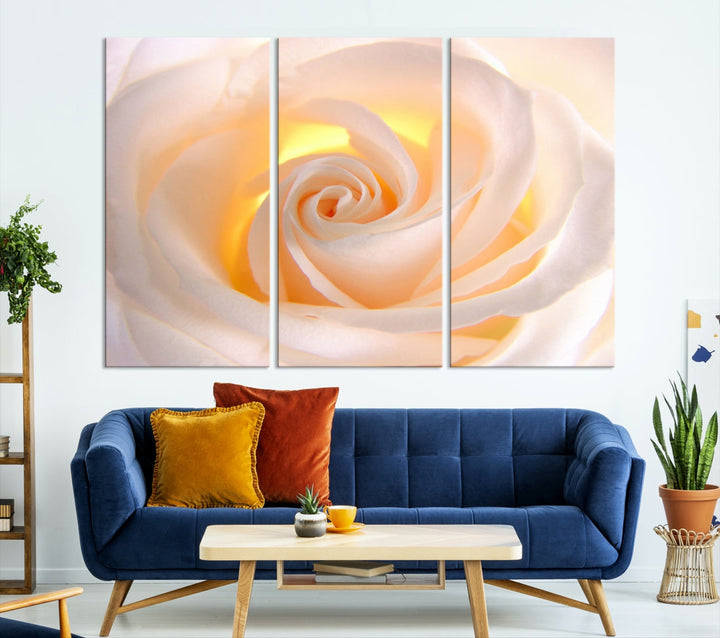 Rose Large Wall Art Canvas Print