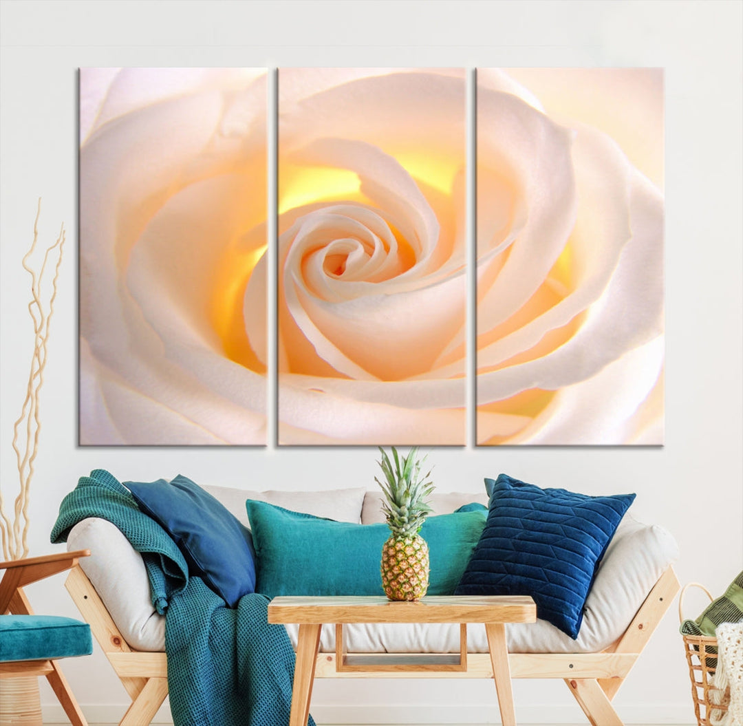 Rose Large Wall Art Canvas Print