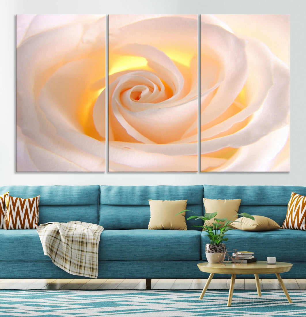 Rose Large Wall Art Canvas Print