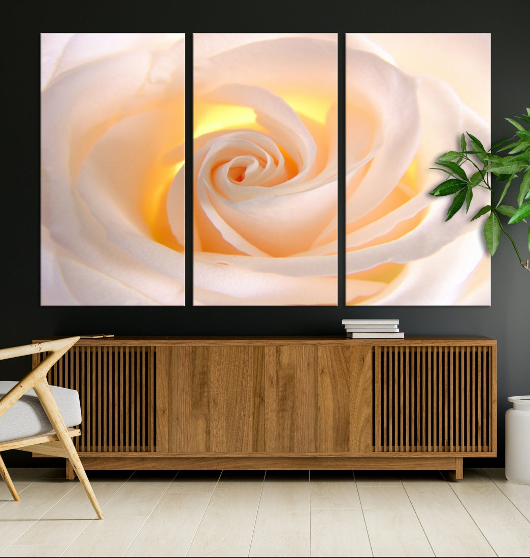 Rose Large Wall Art Canvas Print