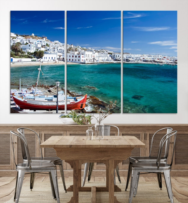 Santorini Greece Wall Art Canvas Print