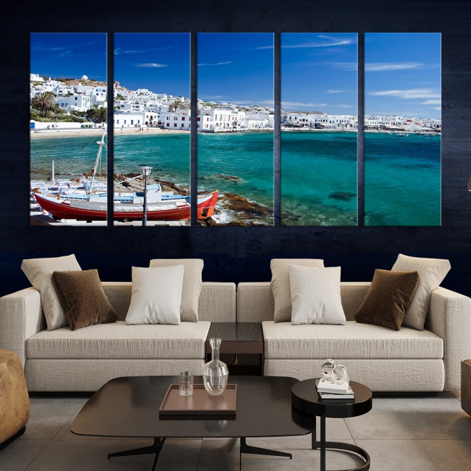 Santorini Greece Wall Art Canvas Print